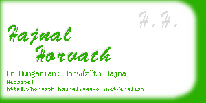 hajnal horvath business card